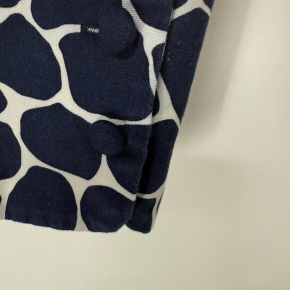 Lilly Pulitzer Spotted Animal Print Palm Beach Fit Capri Crop Pant Women 12 Blue - Picture 5 of 9